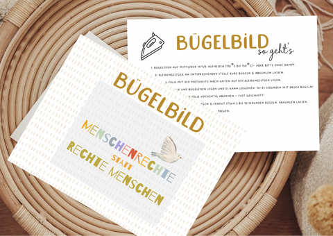 Bügelbilder-Set „Menschenrechte“