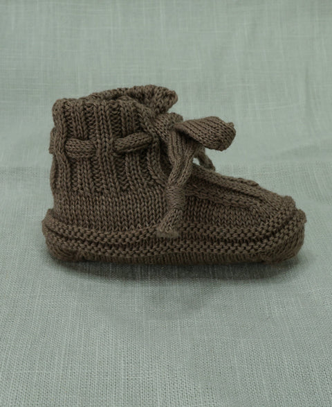 Baby-Schühchen Merino Bio-Wolle Cappucchino