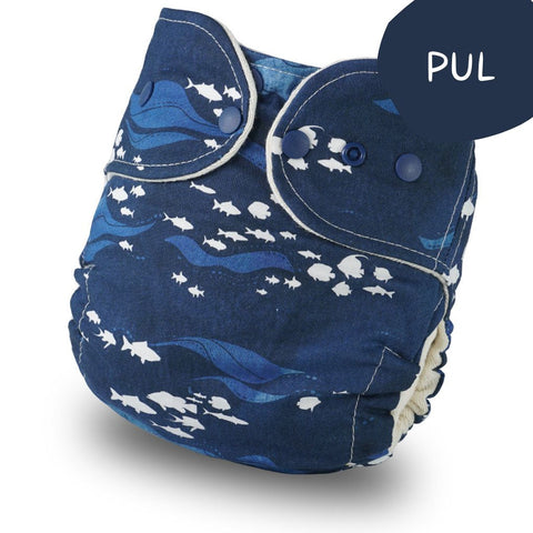PUL Überhose Onesize Fisch-Schwarmling