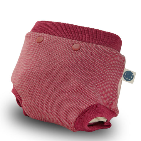 Trainerhose aus Bio-Wolle rosa Aquarelltüpfling