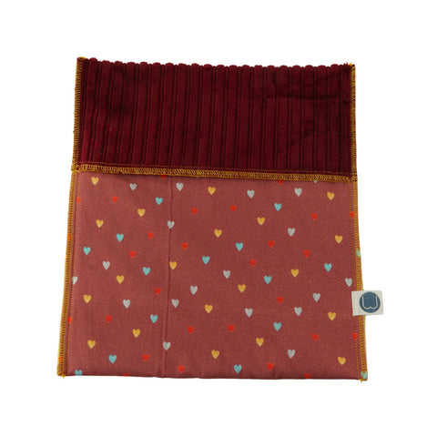 Wetbag aus Biowolle Cord-Aquarellherzling