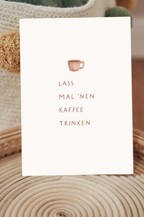 Postkarte Kaffeetasse