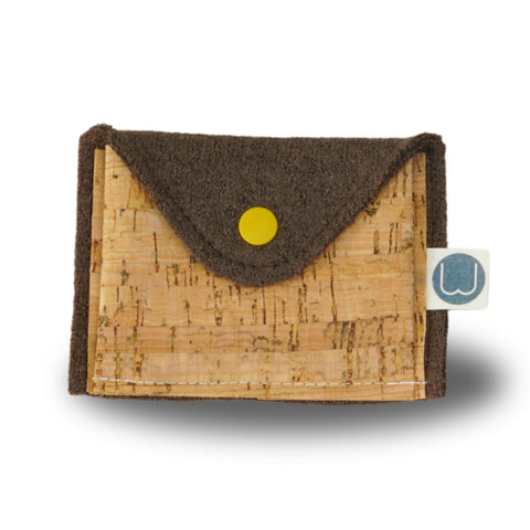 Täschen aus Wolle und Kork