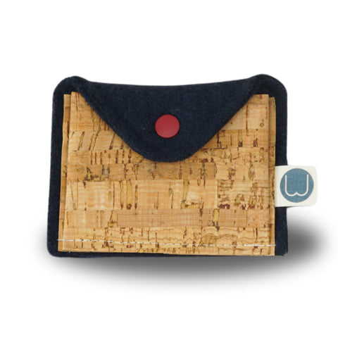 Täschen aus Wolle und Kork