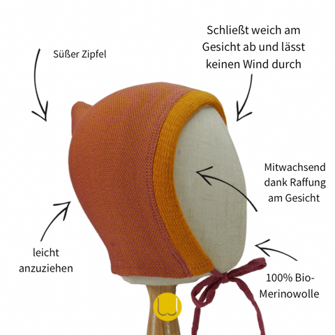 Zipfeling Rosa x Creme [WOLLE-SEIDE]