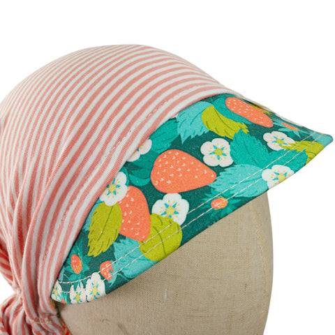 Sonnenhut "Schirmling" 100% Baumwolle vegan - Erdbeerfeldling