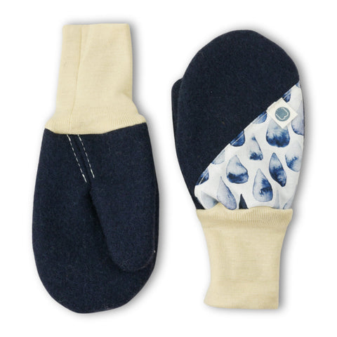 Woll Fäustling Regentröpfling