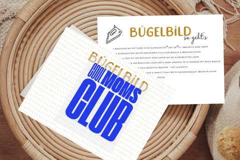Bügelbild cool moms club