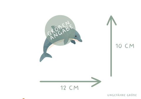 Bügelbild Delfin