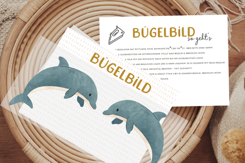 Bügelbild Delfinfreunde Delfin Duo