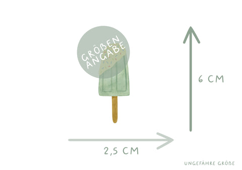Bügelbild Konfettieis Mini Konfetti Eis