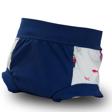 Badehose Schwimmling Piratling Blau [recycling - ECONYL®]