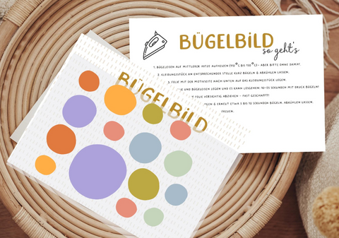 Bügelbild Konfetti passend zu Schulkind Schrift Bleistift