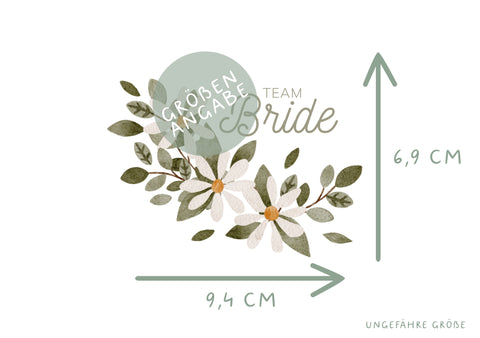 Bügelbild Team Bride Brautjungfern Heiraten Junggesellenabschied Hochzeit DIY Shirt