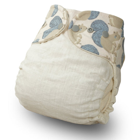 Stoffwindel Leinen-Eichhörnchenling [nicht dehnbar, Windeling]