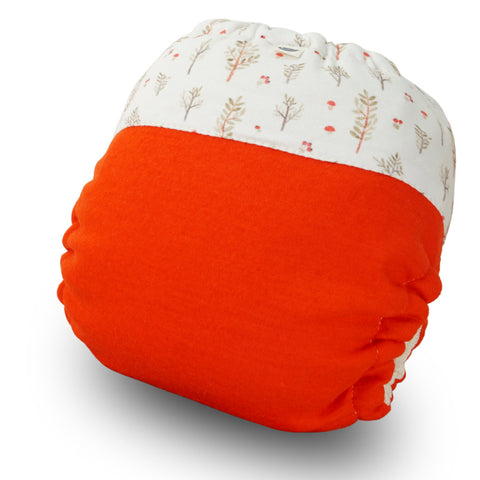 Stoffwindel Pilzzweigling  [nicht dehnbar, WOLLE Windeling]