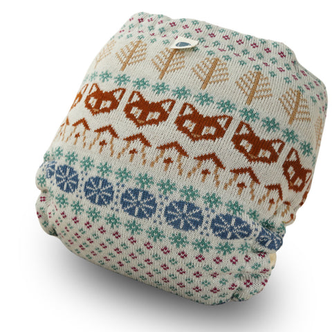 Stoffwindel Füchse Wolling [dehnbar, Windeling, 100% Wolle]