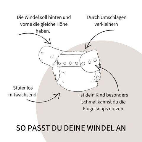 Stoffwindel Bienenschwarmling [dehnbar, Windeling]