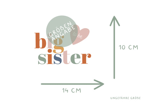 Bügelbild big sister L