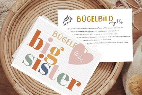 Bügelbild big sister L