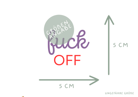 Bügelbild Fuck Off