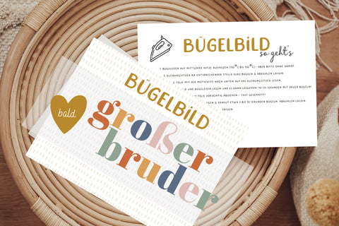 Bügelbild großer Bruder L