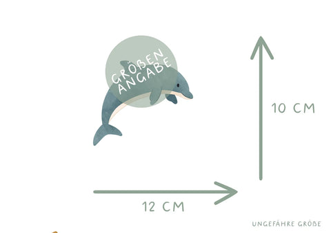 Bügelbild Delfin Meerestiere