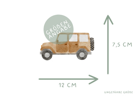 Bügelbild Jeep Kastenauto Auto