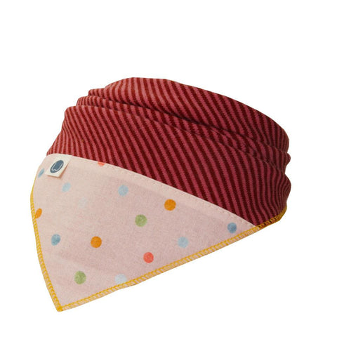 Halstuch Ringelsabberling rosa Aquarelltüpfling [Wolle]