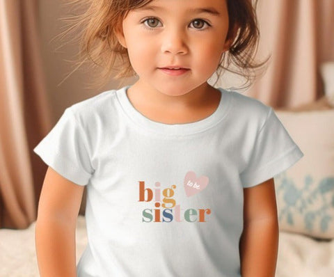 Bügelbild XXL Big Sister to be große Schwester