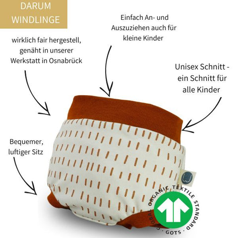 Unnerbüxling Gansling gelb