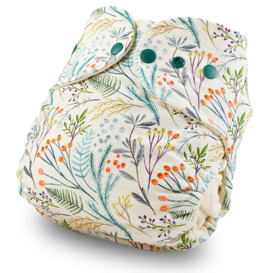 Stoffwindel Bunter Beerling [Cretonne, nicht dehnbar, Windeling]